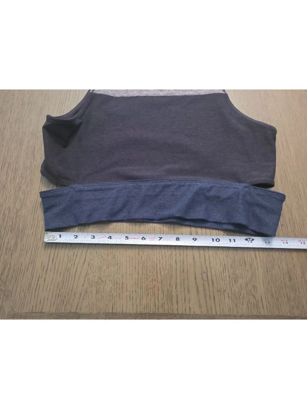 Outdoor Voices Slash Back Blue Colorblock Sports Bra L EUC
